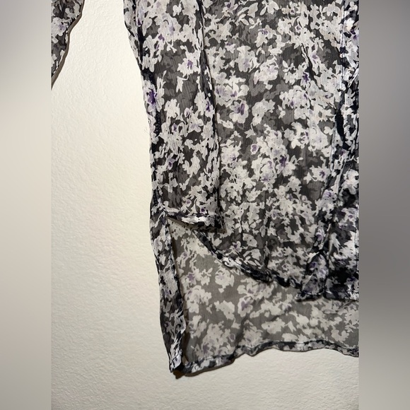 Watson X Watson floral silk button front blouse 6 office silk - Picture 3 of 9